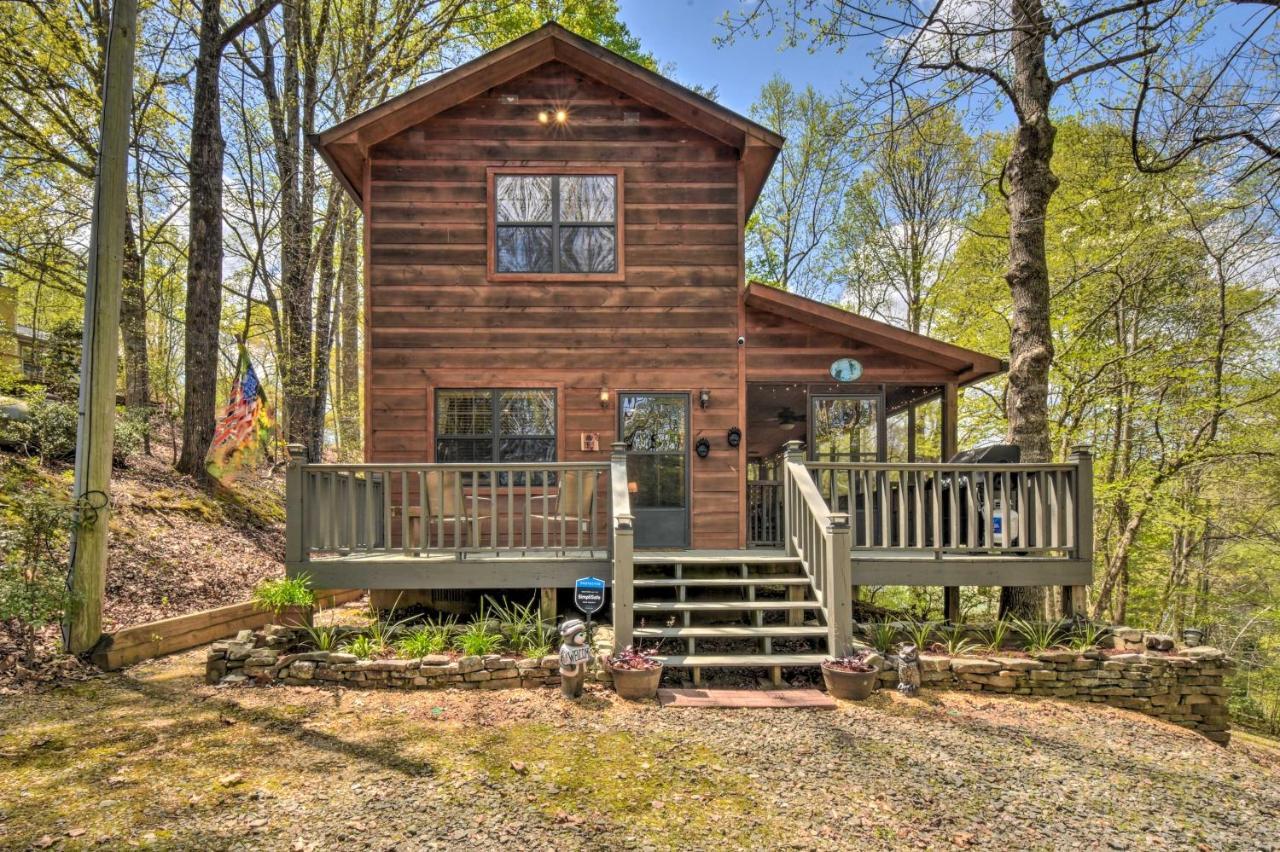 Cozy Hiawassee Cabin With Fire Pit And Mtn Views! Exterior foto