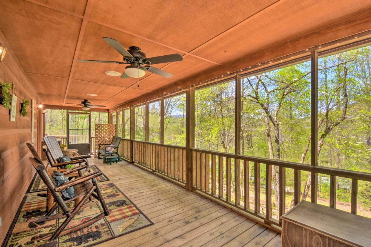 Cozy Hiawassee Cabin With Fire Pit And Mtn Views! Exterior foto